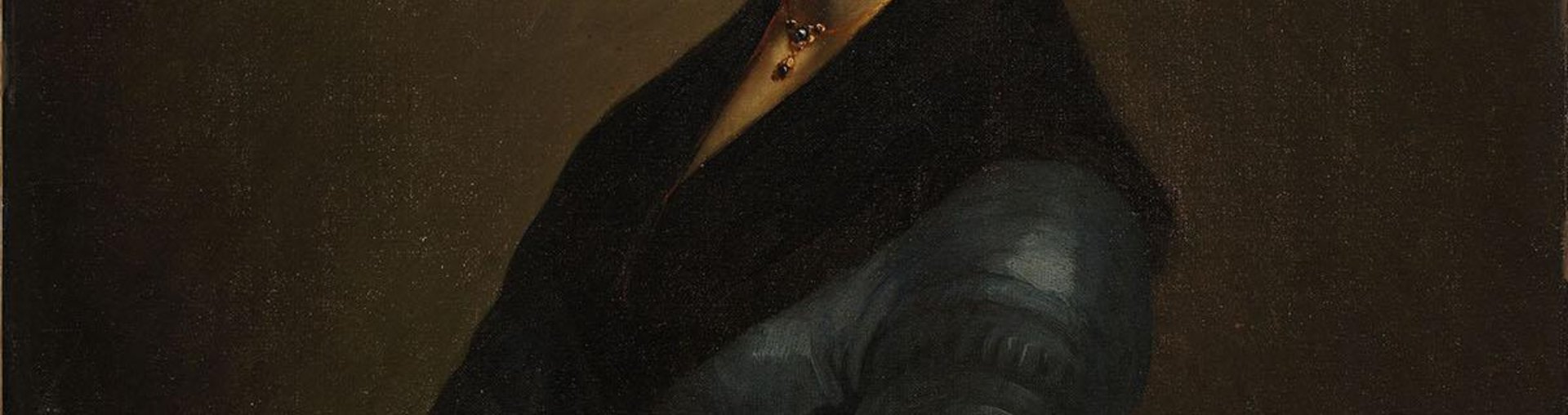 Photo du tableau de Pauline Ono en robe bleue, peint par Jean-François Millet en 1841 ou 1842